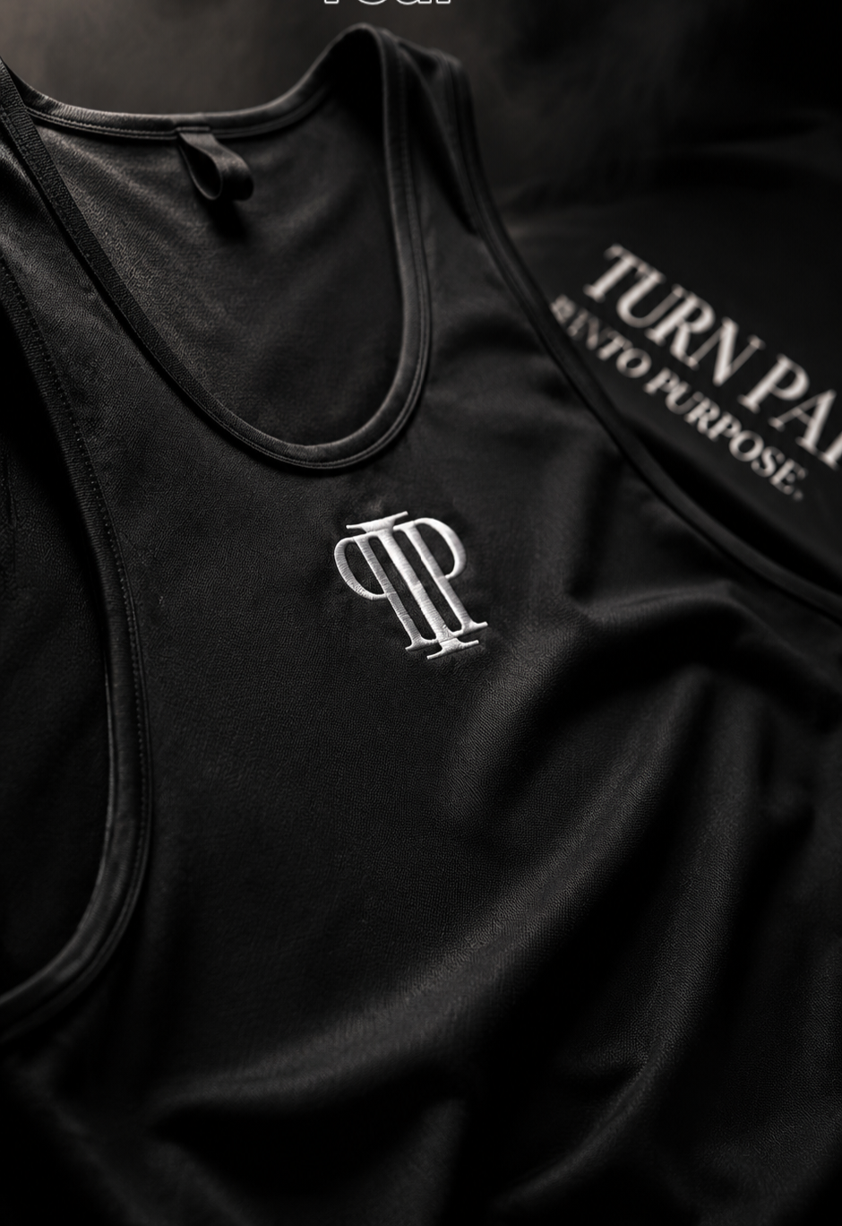 Black Pain2Purpose Athletics OG tank top